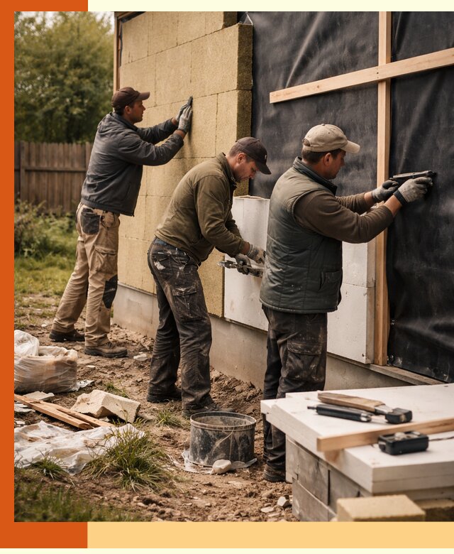 Утепление дачного дома под ключ в Георгиевске