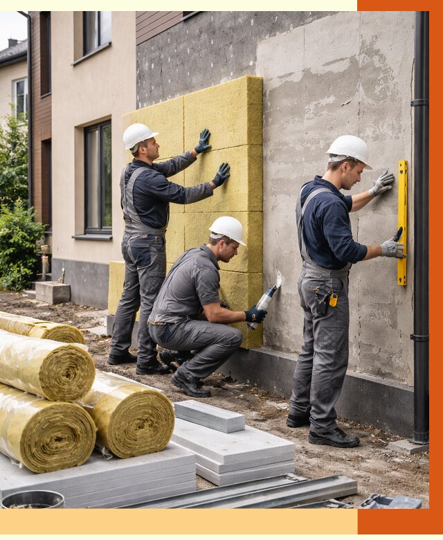 Утепление таунхауса в Георгиевске от 7421 руб/м2 — комплекс под ключ | ТепломастерГрг