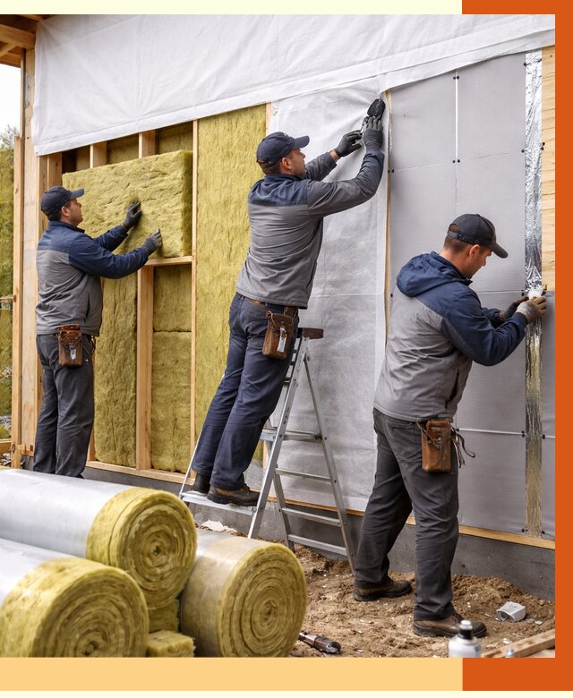 Утепление каркасного дома в Георгиевске от 4329 руб./м2 — профессионально | ТепломастерГрг