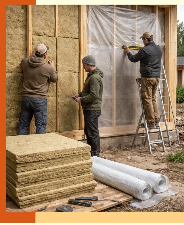 Утепление каркасного дома в Георгиевске под ключ с гарантией качества