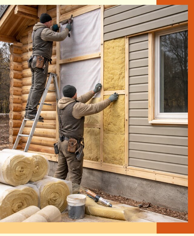 Утепление деревянного дома в Георгиевске от 6390 руб./м2 — заказать работы | ТепломастерГрг