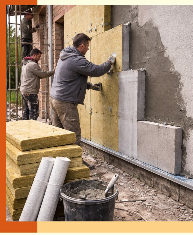 Утепление кирпичного дома под ключ в Георгиевске