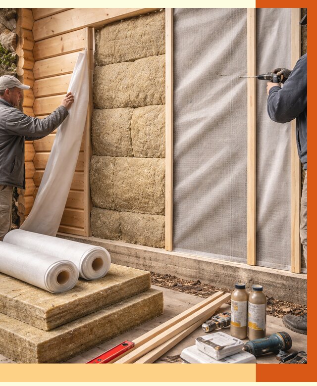 Утепление дома из минибруса в Георгиевске от 4638 руб/м2 — заказать профессионально | ТепломастерГрг