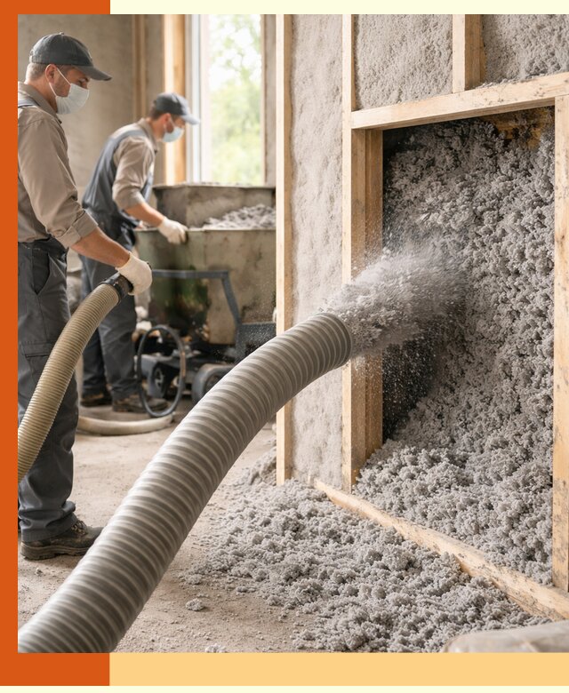 Утепление коттеджа эковатой в Георгиевске с гарантией качества