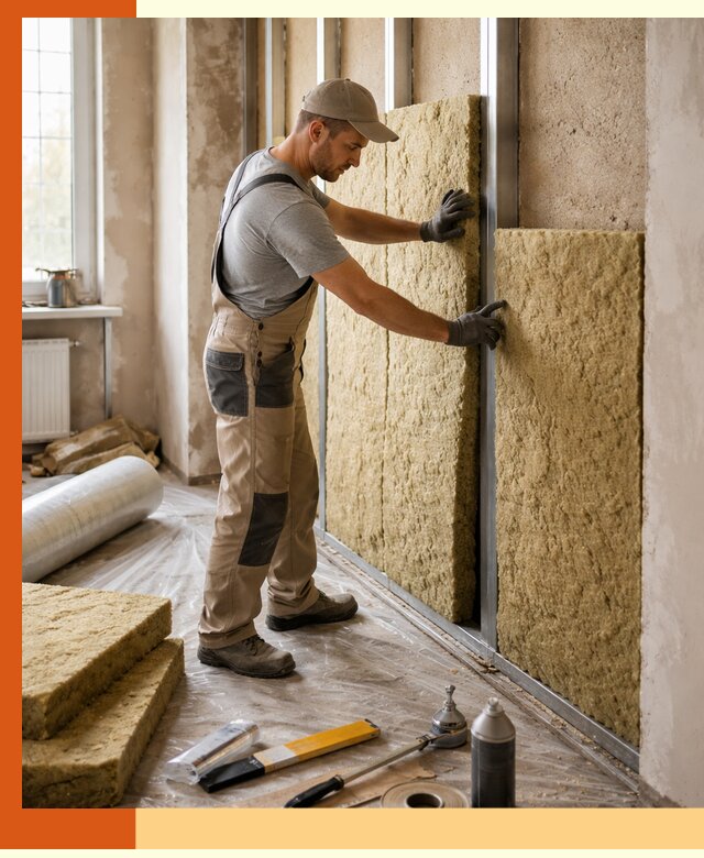 Утепление квартиры в Георгиевске — комплексная теплоизоляция стен и полов