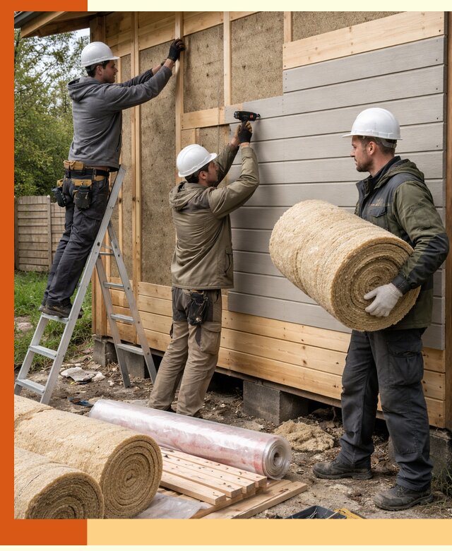 Утепление бани снаружи в Георгиевске профессионально и надежно