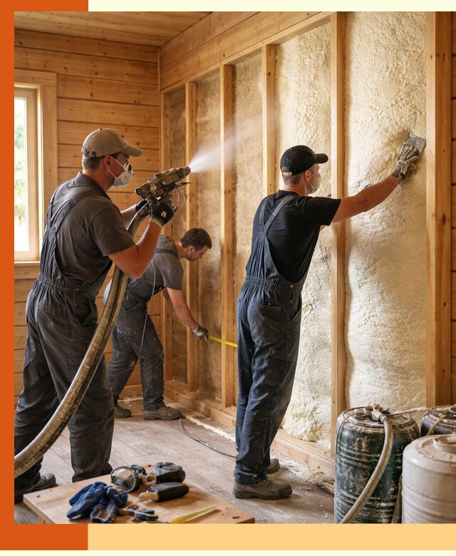 Утепление бани пенополиуретаном (ППУ) в Георгиевске