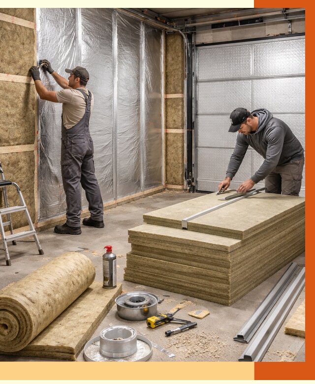 Утепление гаража в Георгиевске от 4638 руб/м2 — комплексное утепление ворот и стен | ТепломастерГрг