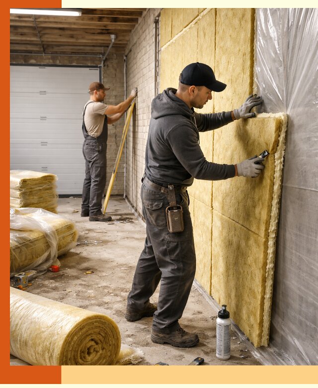 Утепление гаража под ключ в Георгиевске — все виды теплоизоляции