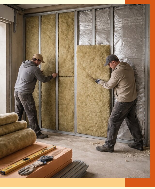 Утепление гаража изнутри в Георгиевске от 7730 руб/м2 — работы и цена | ТепломастерГрг