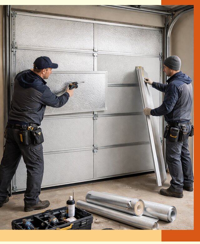 Утепление гаражных ворот в Георгиевске от 8091 руб/м2 — надежно и быстро | ТепломастерГрг