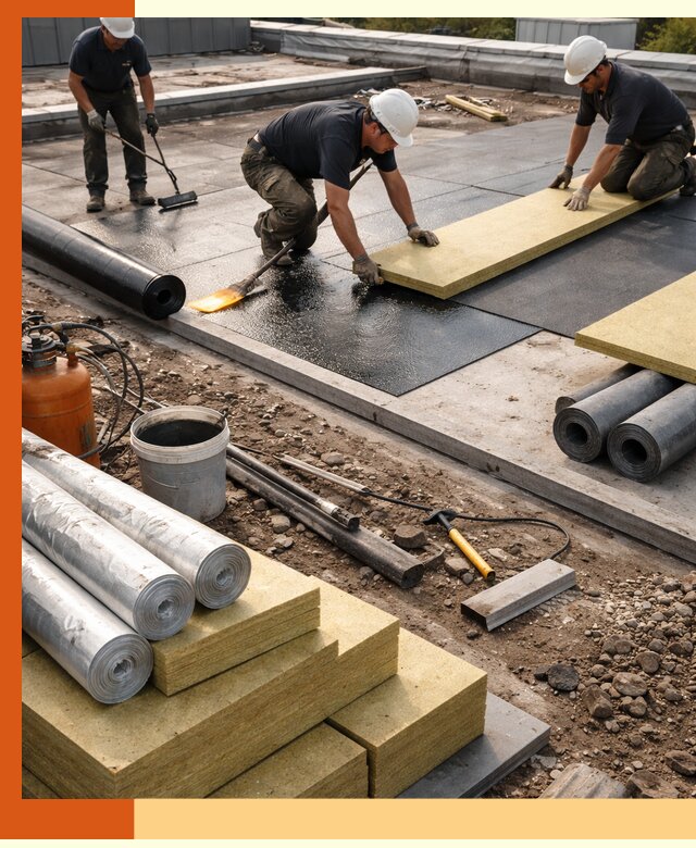 Утепление плоской крыши в Георгиевске — надежная теплоизоляция и герметизация