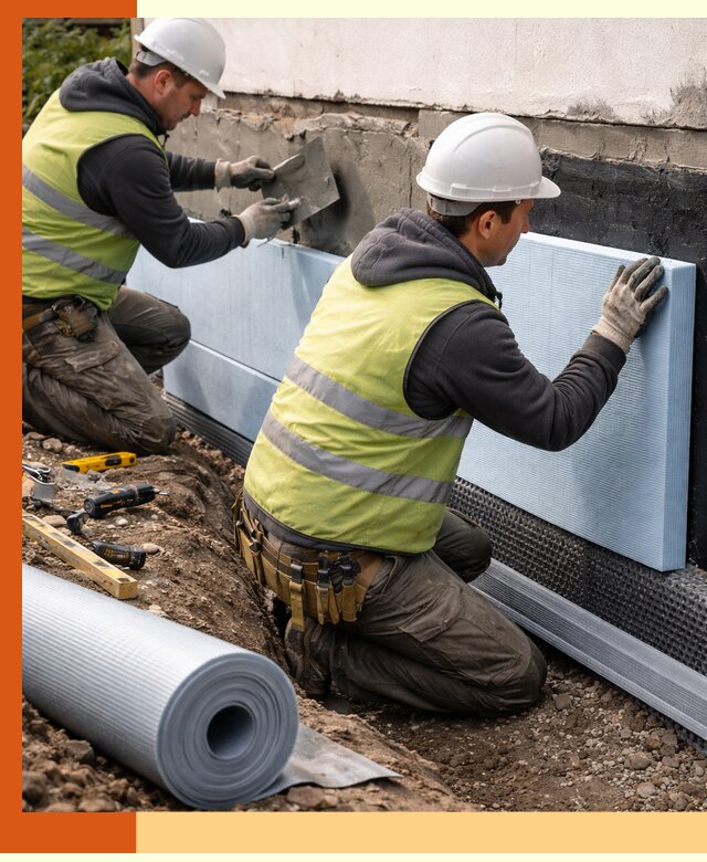 Утепление фундамента снаружи в Георгиевске — профессиональная теплоизоляция