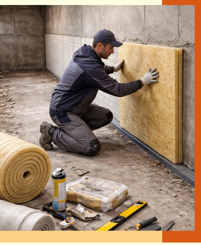 Утепление фундамента изнутри в Георгиевске от 4329 руб./м2 — работы под ключ | ТепломастерГрг