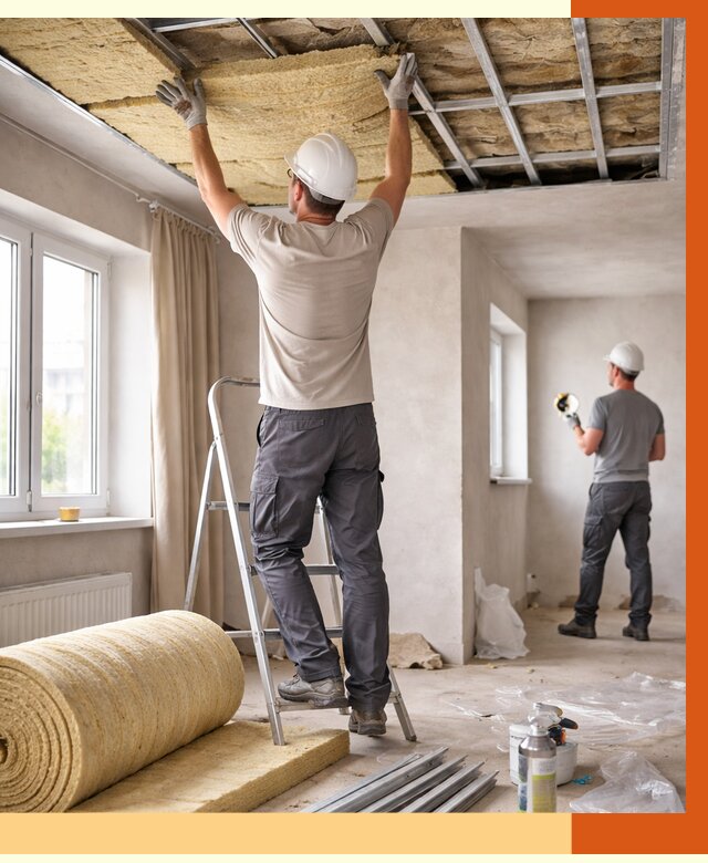 Утепление потолка в частном доме в Георгиевске от 979 руб./м² — работы под ключ | ТепломастерГрг