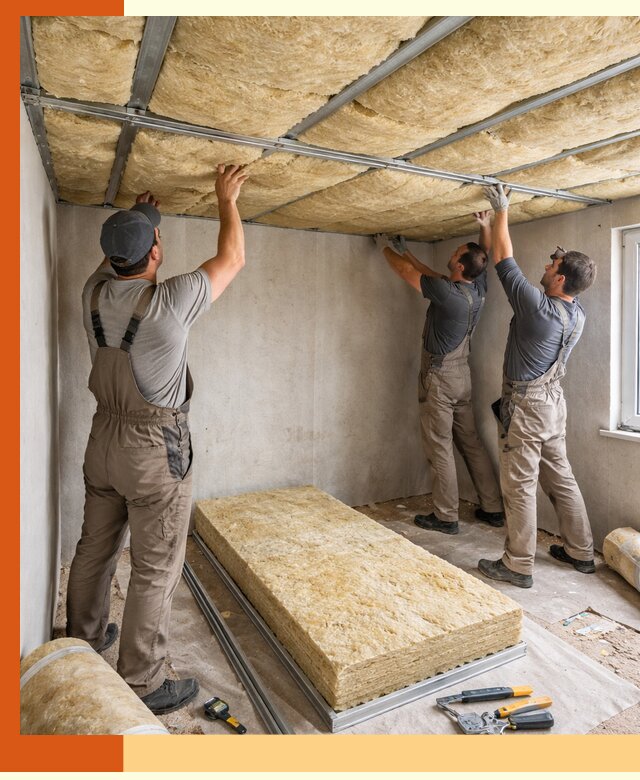 Утепление потолка в Георгиевске — тепло и без сквозняков