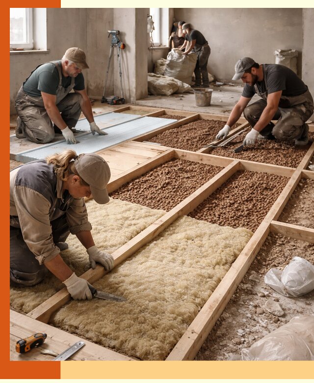 Утепление перекрытий жилых и промышленных зданий в Георгиевске