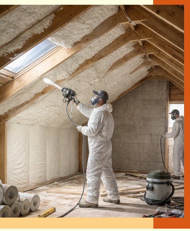 Утепление мансарды ППУ в Георгиевске от 2834 руб./м² — заказать под ключ | ТепломастерГрг