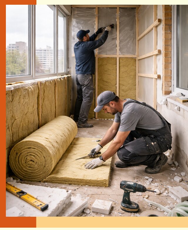 Утепление балкона под ключ в Георгиевске качественно и быстро