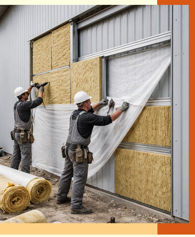 Утепление металлического склада в Георгиевске от 4638 руб/м2 — комплексное утепление под ключ | ТепломастерГрг