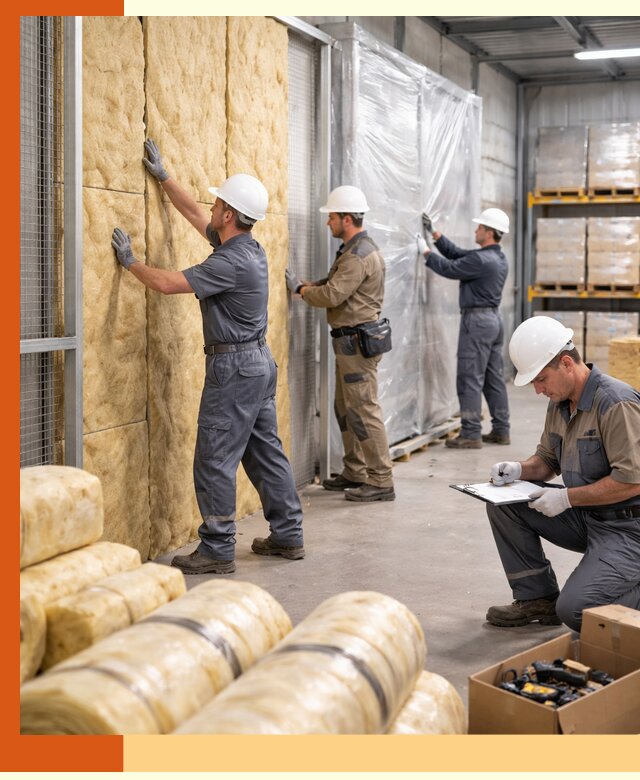 Утепление склада готовой продукции в Георгиевске качественно и быстро