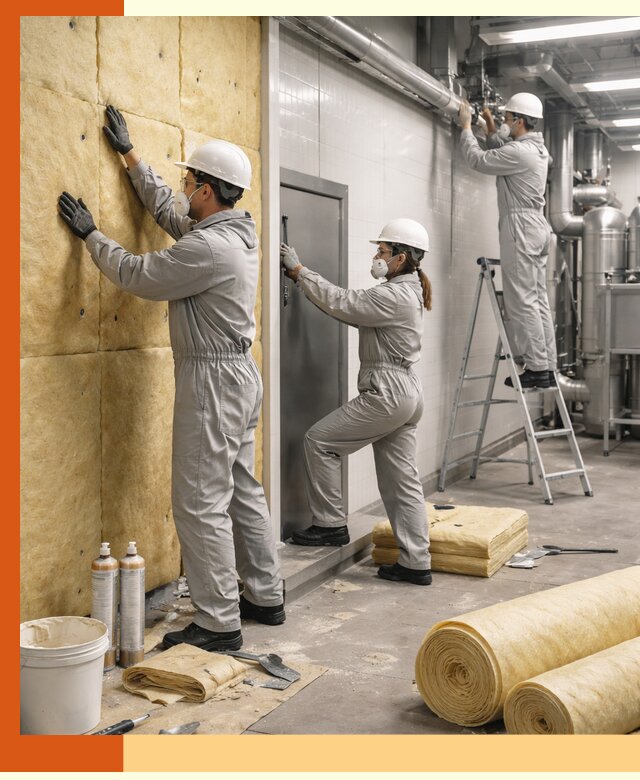 Утепление пищевого цеха под ключ в Георгиевске