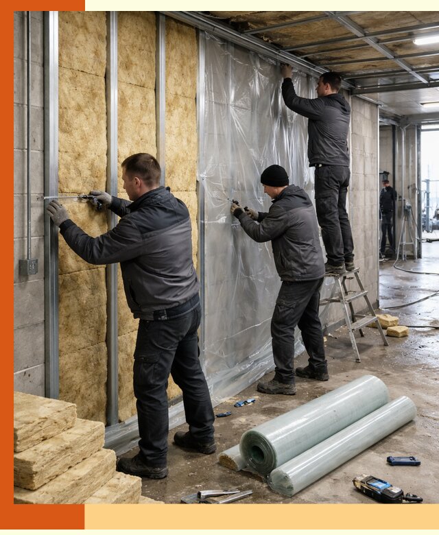 Профессиональное утепление автомойки в Георгиевске для любого типа помещений