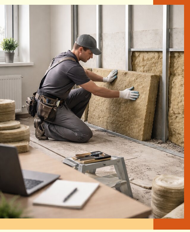 Утепление офиса в Георгиевске от 4638 руб/м2 — комплексное утепление офиса под ключ | ТепломастерГрг