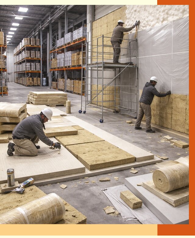 Утепление складского терминала в Георгиевске от 7730 руб./м² под ключ | ТепломастерГрг