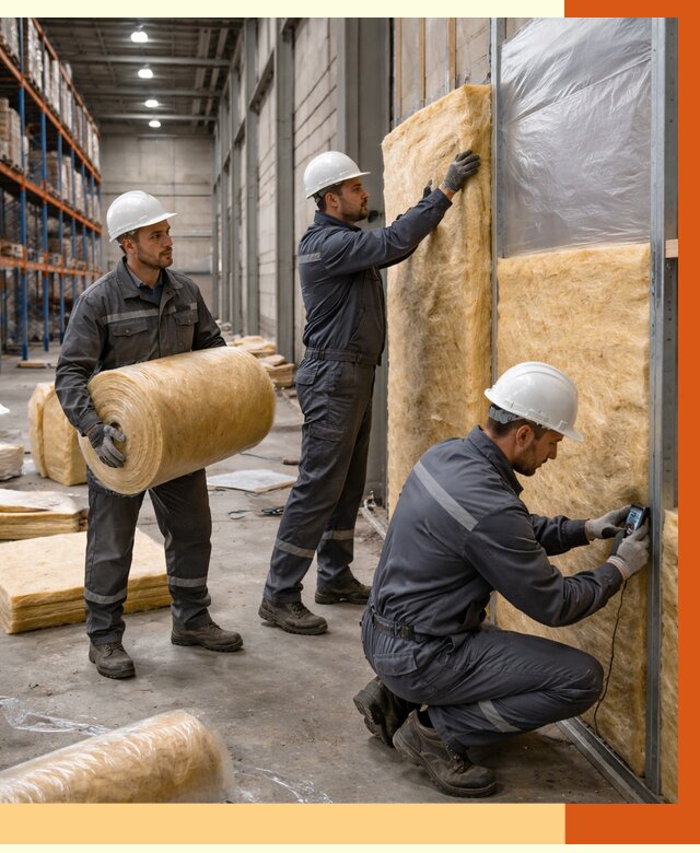 Утепление логистического центра в Георгиевске от 4638 руб/м² под ключ | ТепломастерГрг