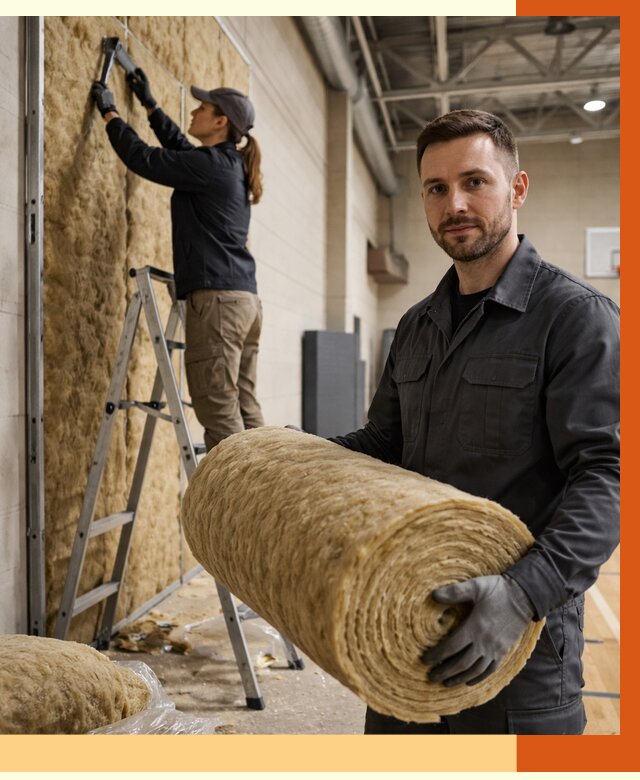 Утепление спортзала в Георгиевске от 7730 руб/м2 — комплексное утепление под ключ | ТепломастерГрг