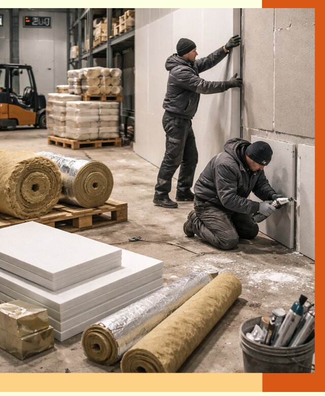 Утепление холодного склада в Георгиевске от 8761 руб/м2 — комплексное под ключ | ТепломастерГрг