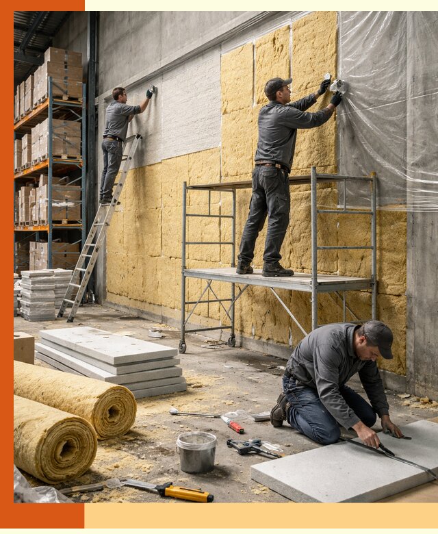 Утепление холодного склада под ключ в Георгиевске