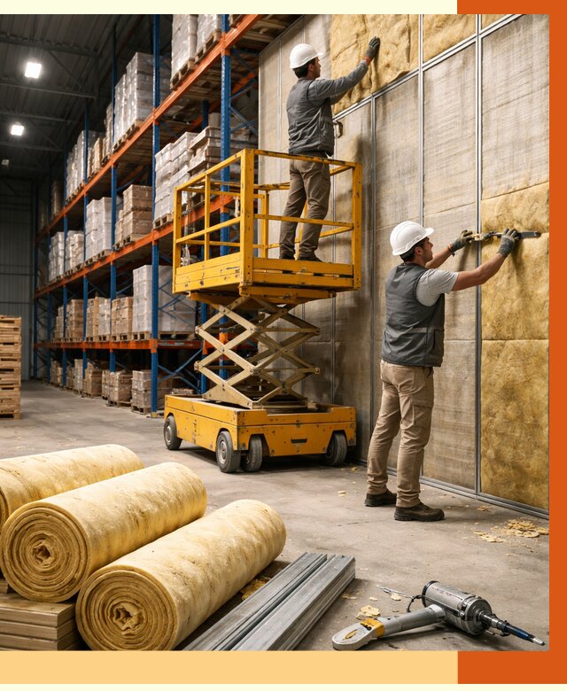 Утепление торгового склада в Георгиевске от 3298 руб/м2 — комплексно и под ключ | ТепломастерГрг