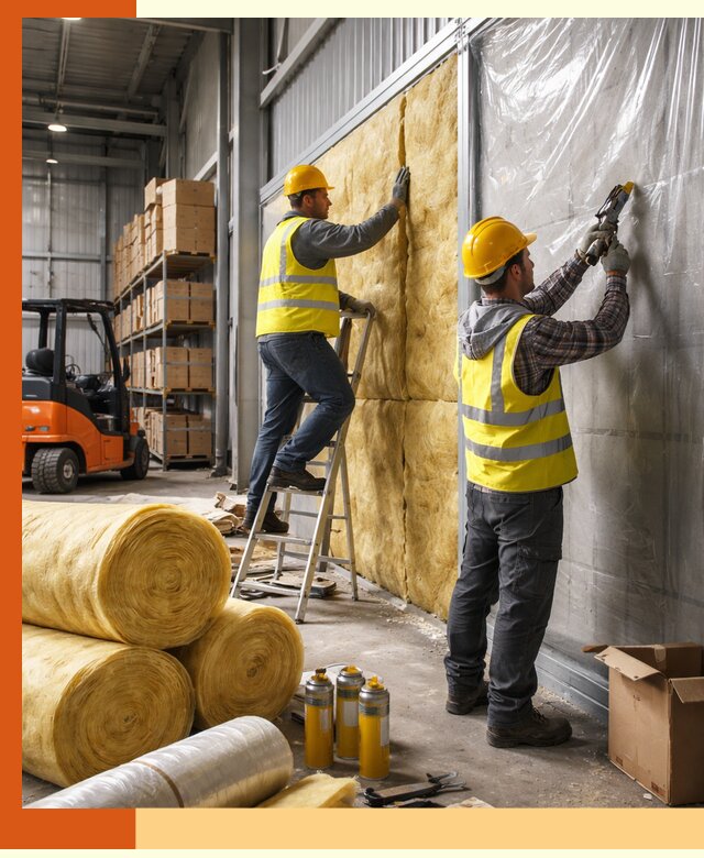 Утепление склада с техникой в Георгиевске под ключ