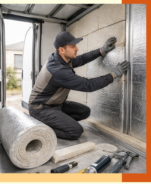 Утепление фургона рефрижератора в Георгиевске от 12884 руб./м² под ключ | ТепломастерГрг