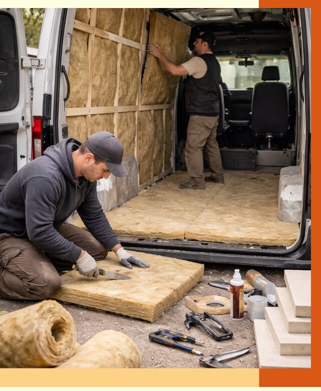 Утепление кемпера в Георгиевске под ключ от 12368 руб. — профессионально | ТепломастерГрг