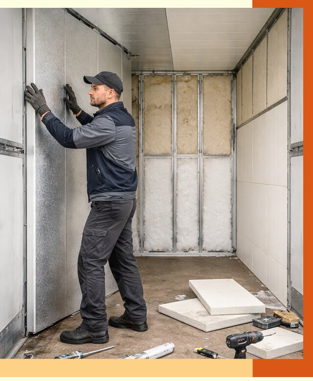 Утепление холодильного кузова в Георгиевске от 13914 руб. под ключ | ТепломастерГрг