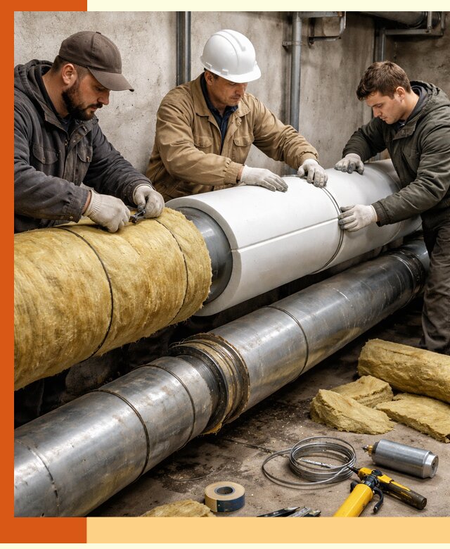 Утепление трубопровода в Георгиевске с гарантией энергоэффективности