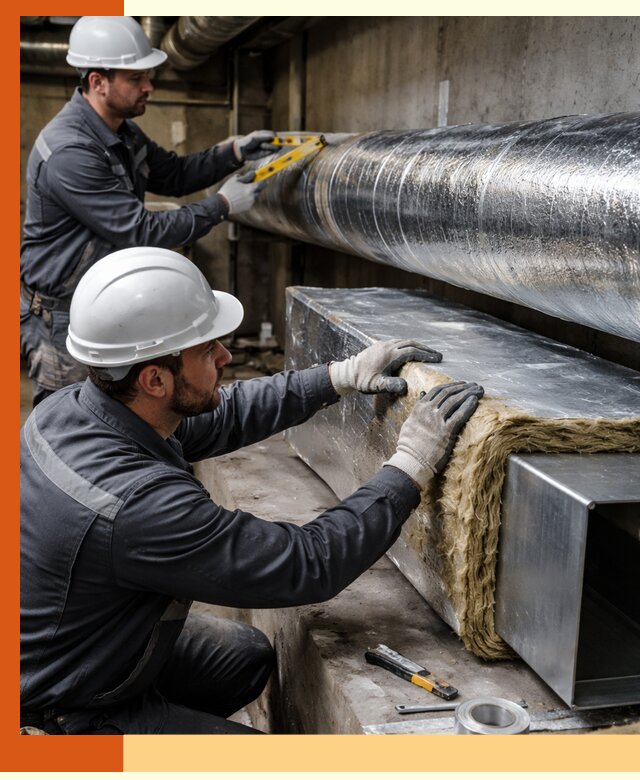 Профессиональное утепление воздуховодов и теплоизоляция в Георгиевске