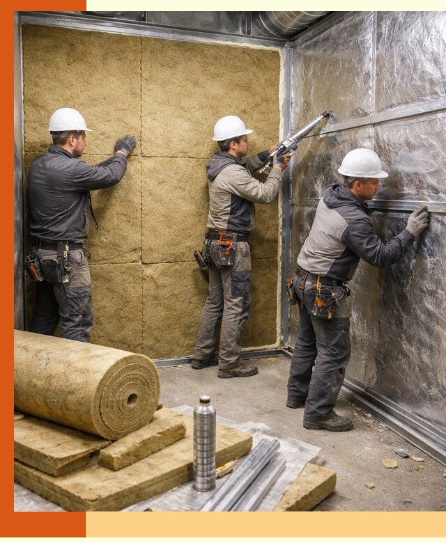 Утепление венткамеры в Георгиевске — качественная теплоизоляция и шумопоглощение