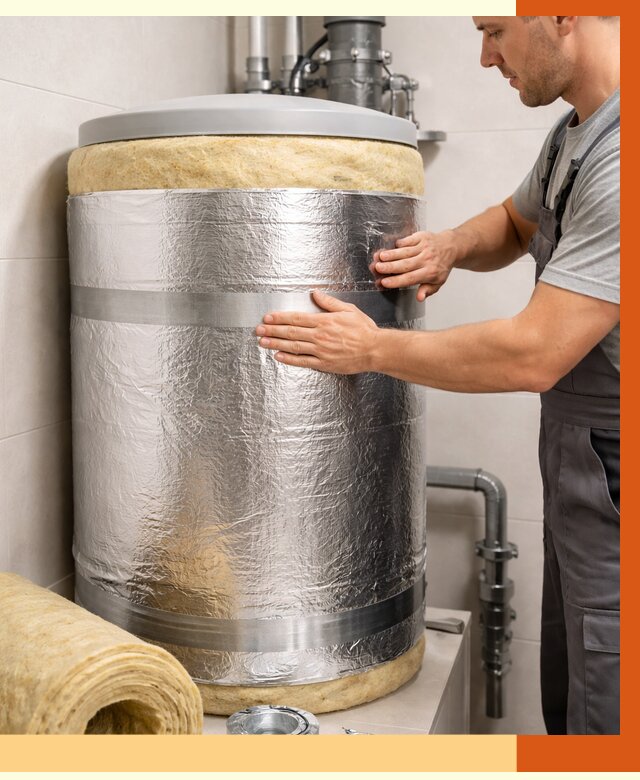 Утепление бойлера в Георгиевске от 4638 руб. под ключ | Утепление ППУ | ТепломастерГрг