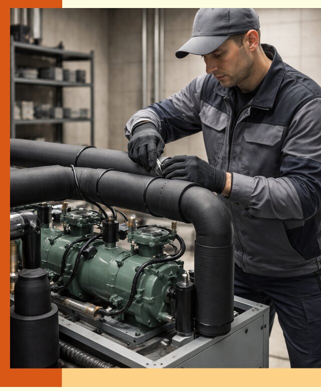 Утепление холодильного агрегата и теплоизоляция в Георгиевске