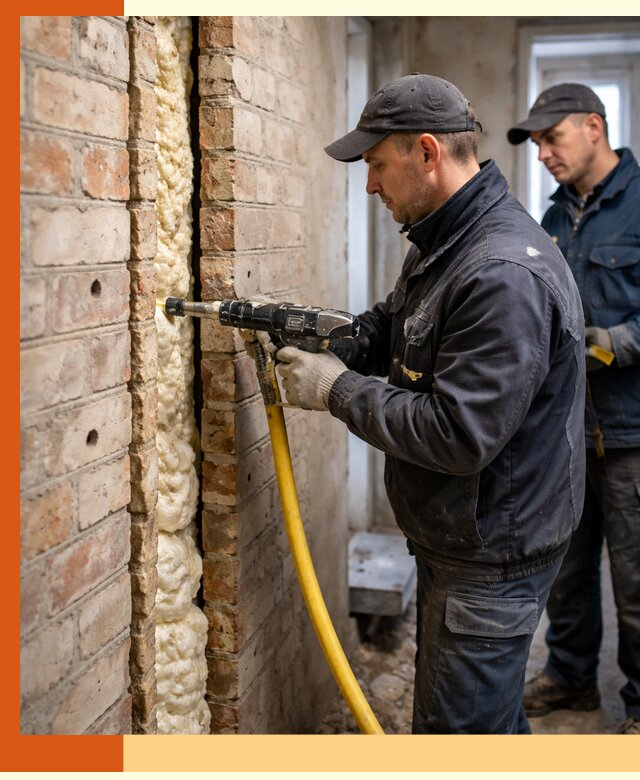 Межстеновое утепление пенополиуретаном в Георгиевске