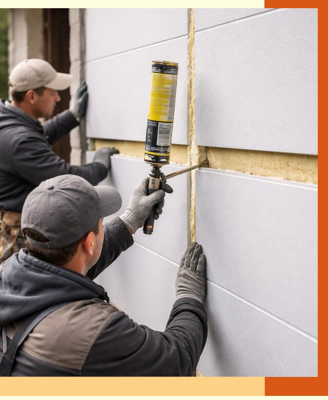 Утепление сэндвич панелей ППУ в Георгиевске от 4329 руб. за м2 | ТепломастерГрг