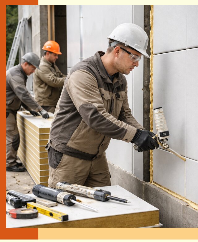 Утепление сэндвич-панелей пенополиуретаном в Георгиевске