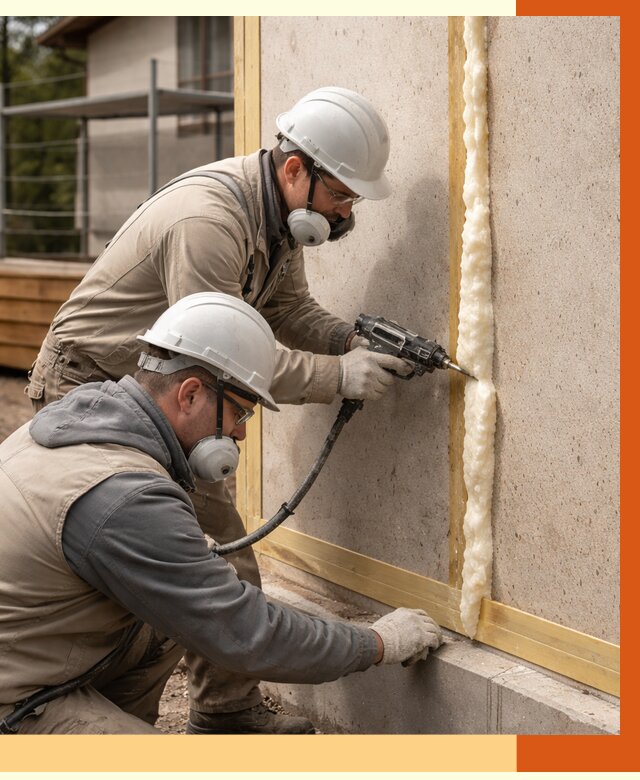 Утепление сип панелей ППУ в Георгиевске от 4947 руб. под ключ | ТепломастерГрг