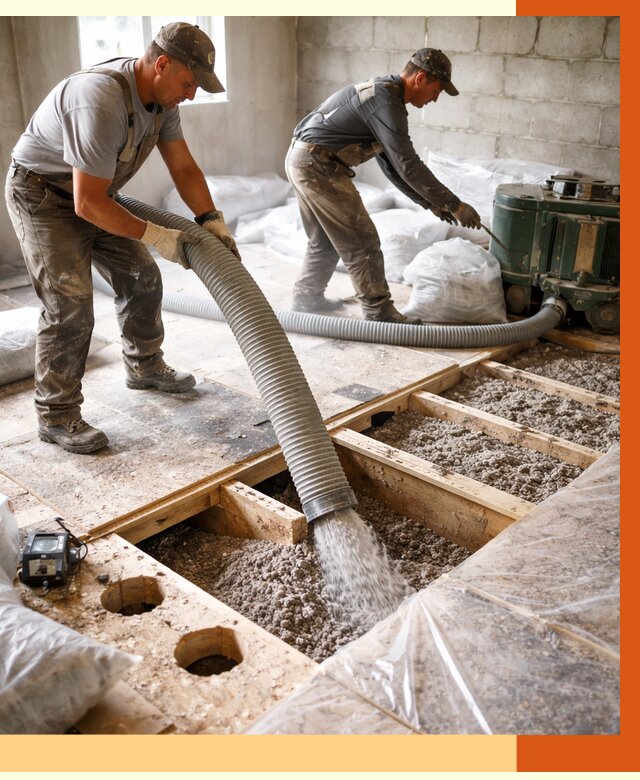 Заполнение пустот перекрытий в Георгиевске от 4638 руб. под ключ | ТепломастерГрг