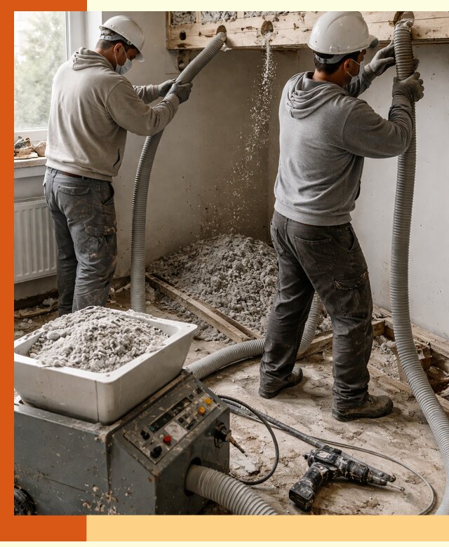 Заполнение пустот перекрытий пеной и наполнителями в Георгиевске