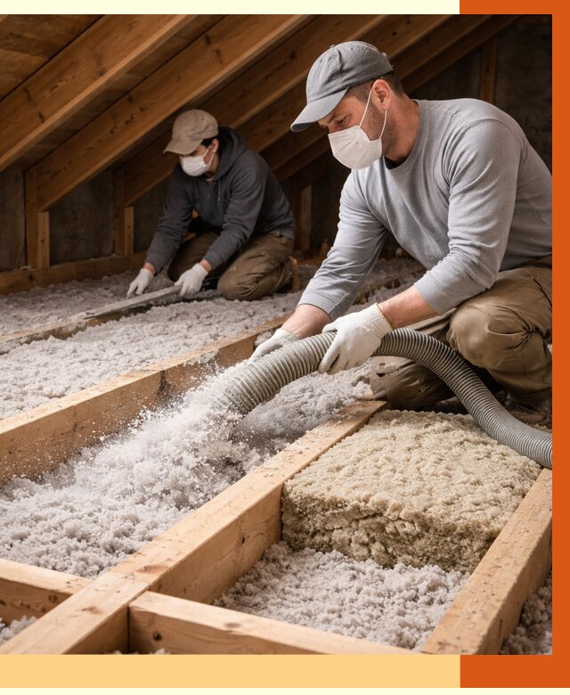 Заполнение полостей чердачного перекрытия в Георгиевске от 4638 руб. | ТепломастерГрг